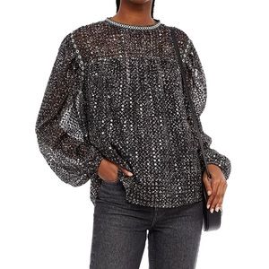 Maje Limix Sequin Top